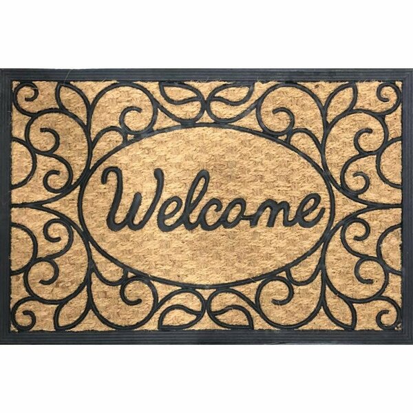 Rockport Premium DOOR MAT BLACK/BRN 24X36in. 7039910